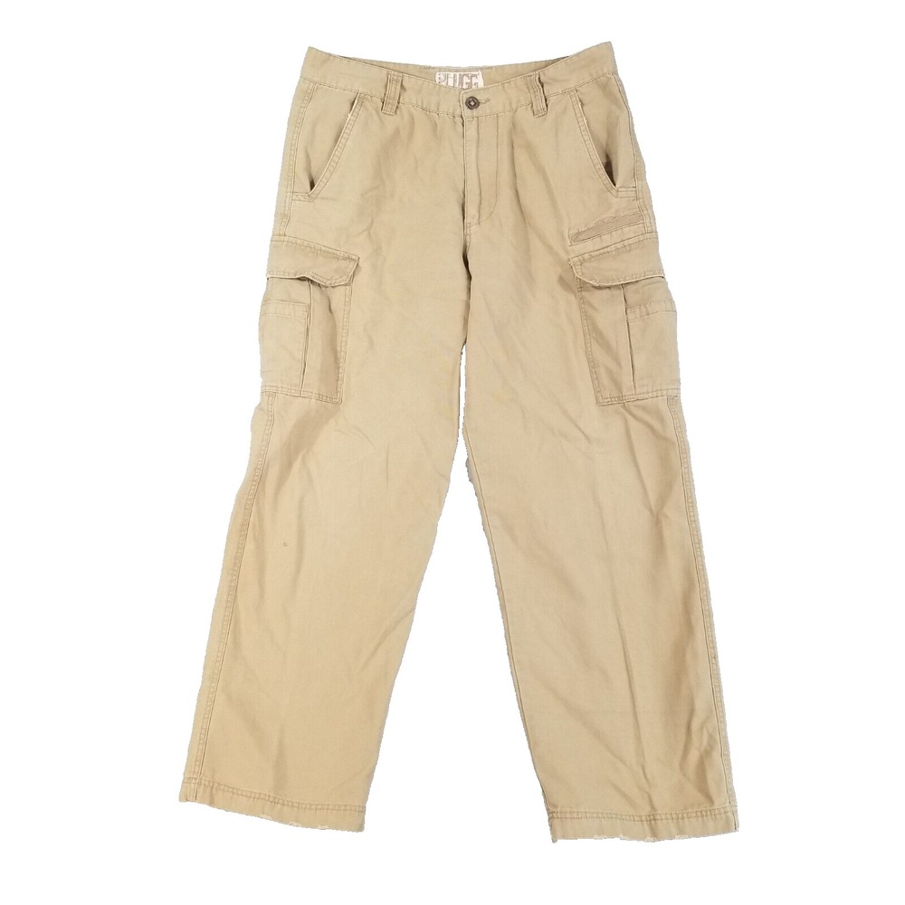 Plugg cargo hiking pants men's 34x32 brown retro Street skate outdoor